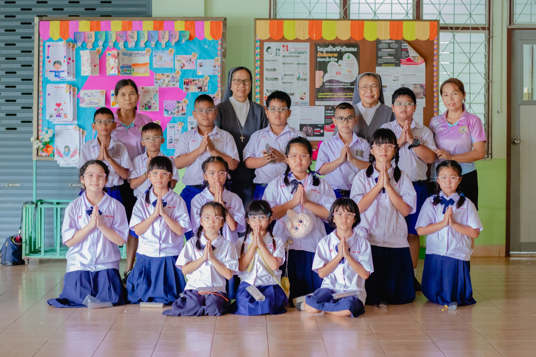 โรงเรียนวิสุทธิวงศ์ขอบคุณโรงพยาบาลส่งเสริมสุขภาพตำบลโพนสูง